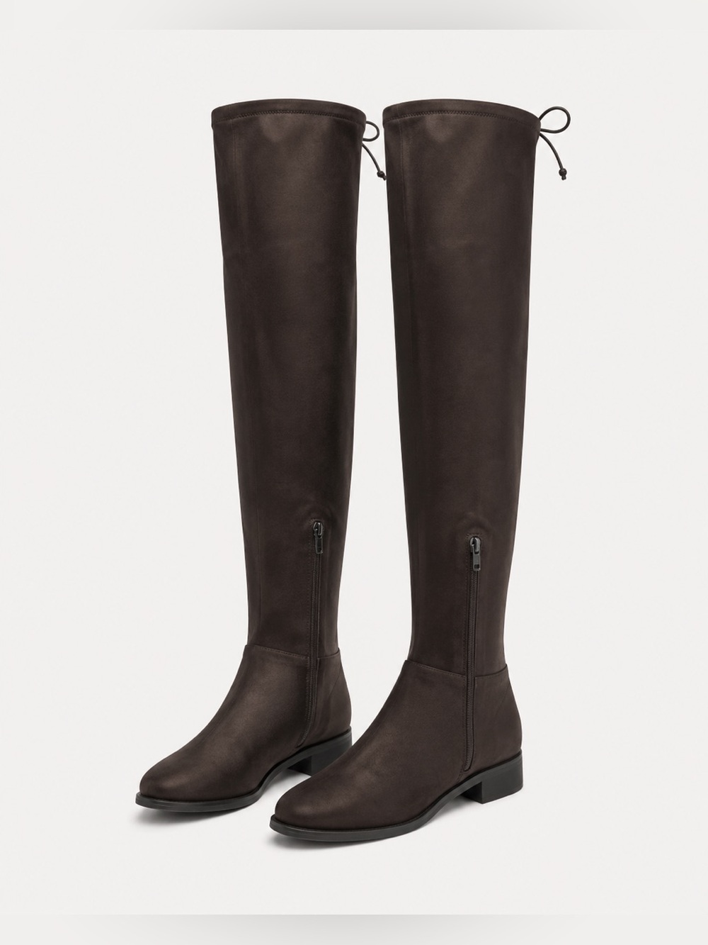 It Spring Brown Suede Flat Sole Winter Style EU 36 Brown Over-the-Knee Boots